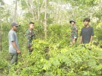 Babinsa Bersama Masyarakat Patroli Karlahut di Desa Repan, Tidak Ditemukan Titik Api