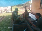Babinsa di Rangsang Barat Ajak Warga Jaga Kondusivitas dan Cegah Karhutla