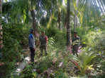 Bersama MPA, Pratu James Gulo Lakukan Patroli Karlahut di Desa Gemala Sari
