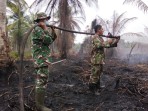 Hari Ketiga, Tim Gabungan Lakukan Pendinginan Karhutla di Tanah Merah Meranti