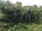 Pastikan Tidak Ada Karlahut, Pratu Angga Pebrihadi Bersama MPA Desa Bokor Lakukan Patroli