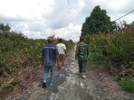Cegah Karhutla, Babinsa dan MPA Sisir Desa Insit