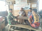 Babinsa Koramil 02/Tebingtinggi Komsos di Desa Tebun, Ajak Warga Jaga Keselamatan dan Cegah Karhutla