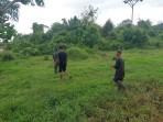 Babinsa dan Warga Patroli Karhutla, Pastikan Alahair Timur Aman dari Kebakaran