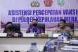 Dir Polairud Polda Riau Pimpin Rakor Akselerasi Vaksinasi di Meranti